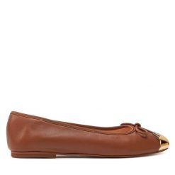 Baleriny Liu Jo. Brązowe balerinki damskie Liu Jo, bez wzorów, bez obcasa, bez zapięcia. Za 289.99 zł.