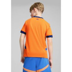 Młodzieżowa koszulka Olympique Marsylia 24/25 PUMA. Brązowa bluzki damskie Puma, m, bez wzorów, młodzieżowe, bez kołnierzyka, bez ramiączek. Za 301.00 zł.