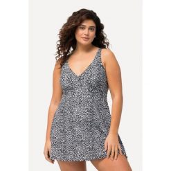 Damskie Strój kąpielowywzór w panterkę miękkie miseczki w kopertowym stylu. Czarne stroje kąpielowe damskie Ulla Popken, plus size, bez wzorów, z elastanu. Za 279.99 zł.