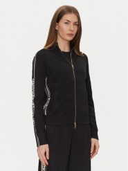 Elisabetta Franchi Kardigan MK-33S-51E2-V420 Czarny Regular Fit. Czarne kardigany damskie Elisabetta Franchi, s, bez wzorów, z wiskozy, bez kołnierzyka. Za 999.99 zł.