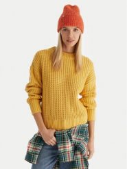 Roxy Sweter Coming Home ERJSW03666 Żółty Regular Fit. Żółte swetry nierozpinane damskie Roxy, m, bez wzorów, bez kołnierzyka, bez ramiączek. Za 279.99 zł.