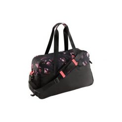 Torba fitness kardio 30l. Czarne torby sportowe męskie DOMYOS, bez wzorów, z materiału. Za 99.99 zł.