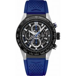 ZEGAREK TAG HEUER CARRERA CAR2A1T.FT6052. Czarne zegarki męskie TAG HEUER, bez wzorów, z gumy, ceramiczne. Za 22,700.00 zł.