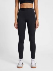 Damskie legginsy Hummel Nova. Czarne legginsy damskie Hummel, bez wzorów, z materiału. Za 214.50 zł.