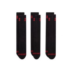 Skarpety nike air jordan essentials crew 3pack black university red. Czarne skarpety męskie Nike, bez wzorów. Za 79.00 zł.