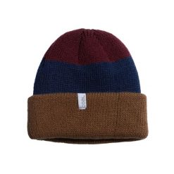 Czapka zimowa COAL FRENA dirt brown stripe. Brązowe czapki damskie COAL, na zimę, bez wzorów, sportowe. Za 39.00 zł.