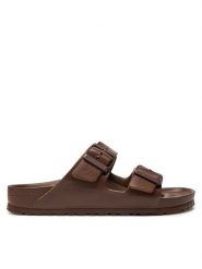 Birkenstock Klapki Arizona EVA 1027402 Brązowy. Brązowe klapki damskie Birkenstock, bez wzorów, z tworzywa sztucznego, bez obcasa, bez zapięcia. Za 249.99 zł.