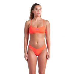 Strój Kąpielowy damski Arena Bikini Bandeau Solid dwuczęściowy. Czerwone stroje kąpielowe damskie ARENA, l, bez wzorów. Za 129.99 zł.