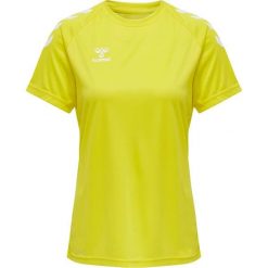 Koszulka damska Hummel Core Poly. Żółte bluzki damskie Hummel, xs, bez wzorów, sportowe, bez kołnierzyka, bez ramiączek. Za 149.00 zł.