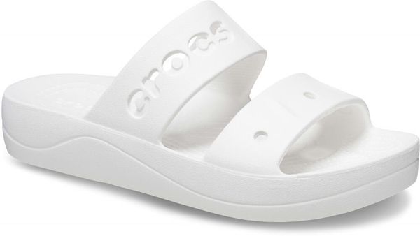 Klapki Dla Dorosłych Crocs Baya Platform. Czerwone klapki damskie Crocs, bez wzorów, z materiału, bez zapięcia. Za 186.15 zł.