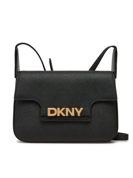 DKNY Torebka Avril Crossbody R52EKJ30 Czarny. Czarne listonoszki damskie DKNY, bez wzorów, ze skóry, bez dodatków. Za 519.99 zł.