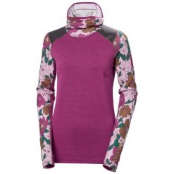 Bluza damska z kapturem Helly Hansen Lifa Midweight BLC. Czerwone bluzy damskie Helly Hansen, l, bez wzorów, ze skóry, bez ramiączek, z kapturem. Za 617.50 zł.