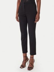 Patrizia Pepe Spodnie materiałowe 8P0823/A715-K103 Czarny Regular Fit. Czarne spodnie materiałowe damskie Patrizia Pepe, bez wzorów, z materiału. Za 1,059.00 zł.