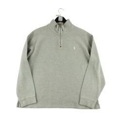 Second life - Męski sweter z kominem i ćwiekami - Jak nowy. Szare swetry męskie Ralph Lauren, m, bez wzorów, sportowe, bez kołnierzyka, bez ramiączek. Za 253.76 zł.