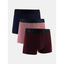 Bokserki męskie 3-pak Under Armour M Perf Cotton 3in Mix Mix 2xl. Brązowe bokserki męskie Under Armour, bez wzorów, z bawełny. Za 244.99 zł.