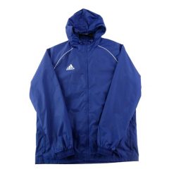 Second life - Parka Męska Core 18 Rain Jacket Granatowa - Jak nowy. Niebieskie parki męskie Adidas, l, bez wzorów, z materiału, eleganckie, bez kołnierzyka, bez kaptura. Za 212.96 zł.