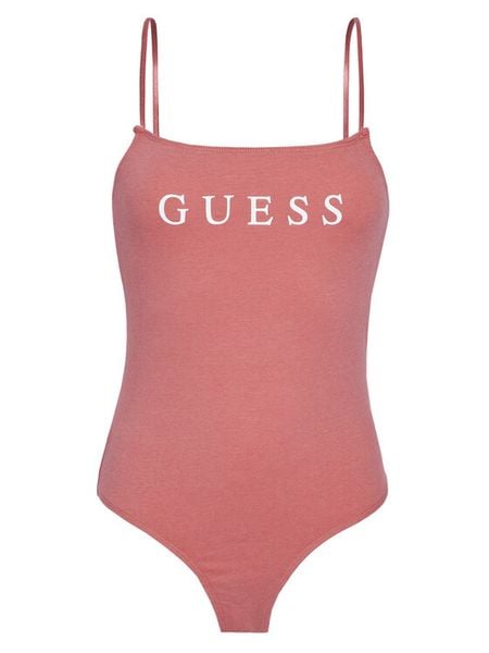 Guess Body O5RM11 KBBU1 Różowy Regular Fit. Czerwone body Guess, z aplikacjami, z syntetyku. Za 106.99 zł.