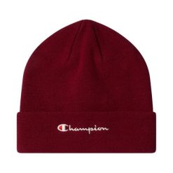 Czapka Champion Beanie Cap 806064. Czerwone czapki damskie Champion, na jesień, bez wzorów, sportowe. Za 55.99 zł.