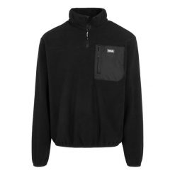 Polarowy Top Męski Suwak Do Połowy Frankie. Czarne bluzy męskie Regatta, na zimę, l, bez wzorów, z polaru, sportowe, bez ramiączek, bez kaptura. Za 125.99 zł.