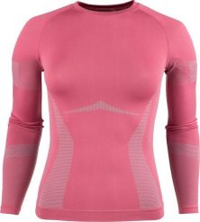 4f Bluza termoaktywna damska 4F F113 różowa 4FAW23USEAF113 53S XS/S. Czerwone bluzy damskie 4F, s, bez wzorów, bez ramiączek, bez kaptura. Za 134.69 zł.