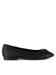JENNY Baleriny LH24014-1 Czarny. Czarne balerinki damskie Jenny, bez wzorów, z materiału, bez obcasa, bez zapięcia. Za 69.99 zł.