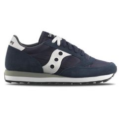 Trenerzy Saucony jazz original. Białe buty sportowe męskie Saucony, bez wzorów, z materiału, bez zapięcia, trekkingowe. W wyprzedaży za 448.45 zł.