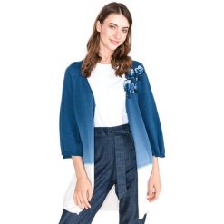 TWINSET Sweter Niebieski. Niebieskie swetry nierozpinane damskie Twinset, xs, z aplikacjami, z bawełny, bez kołnierzyka, bez ramiączek. Za 872.95 zł.