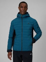 4F Kurtka trekkingowa z wypełnieniem Primaloft Silver męska - granatowa L. Niebieskie kurtki męskie 4F, l, bez wzorów, bez kaptura. Za 399.99 zł.