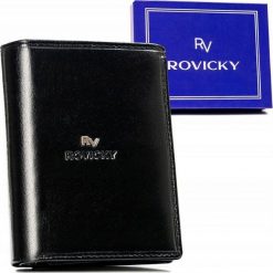 Rovicky Duży Portfel Męski Ze Skóry Naturalnej. Portfele męskie ROVICKY, bez wzorów, ze skóry. Za 129.01 zł.