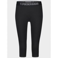 Legginsy termoaktywne damskie Poederbaas 3/4 Lekkie. Czarne bielizna sportowa damska POEDERBAAS, bez wzorów, z elastanu. Za 216.99 zł.