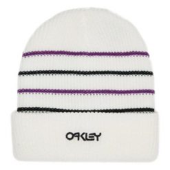 Oakley Czapka B1B Stripe Fos900939-100. Białe czapki męskie Oakley, na zimę, bez wzorów. Za 49.99 zł.