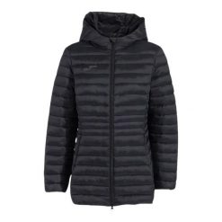 Damska kurtka z kapturem Joma Urban V. Czarne kurtki sportowe damskie Joma, l, bez wzorów, z materiału, bez ramiączek, bez kaptura, na fitness i siłownię. Za 297.70 zł.