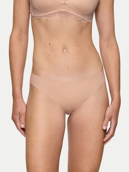 Triumph Stringi Pretty 10222212 Beżowy. Brązowe majtki damskie Triumph, z syntetyku. Za 39.99 zł.