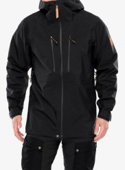 Kurtka Fjallraven Keb GTX Jacket. Czarne kurtki męskie Fjällräven, l, bez wzorów, z gore-texu, eleganckie, bez kaptura. Za 1,899.99 zł.