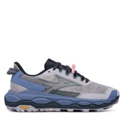 Buty do biegania Mizuno. Szare obuwie sportowe damskie Mizuno, bez wzorów, bez zapięcia, do biegania, mizuno wave. Za 689.99 zł.