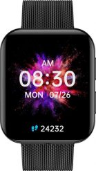 Smartwatch Garett GRC MAXX Czarny (GRC MAXX Czarny stalowy). Czarne zegarki smartwatch GARETT, bez wzorów. Za 231.41 zł.