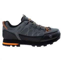 Buty trekkingowe męskie Hi-Tec Gelen II Low WP - szare, Rozmiar buta 42. Szare trekkingi męskie Hi-tec, z gumy, bez zapięcia. Za 179.99 zł.