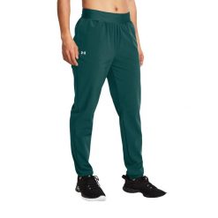 Spodnie treningowe damskie Under Armour Sport High Rise Woven. Niebieskie spodnie dresowe damskie Under Armour, bez wzorów, sportowe, na fitness i siłownię. Za 189.99 zł.