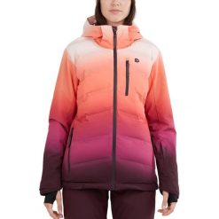Damska kurtka narciarska Fundango Pumila Padded. Czerwone kurtki sportowe damskie FUNDANGO, na zimę, xs, bez wzorów, bez ramiączek, bez kaptura, narciarskie. Za 589.90 zł.