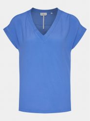 Marella Bluzka Pialla 2413111094 Niebieski Regular Fit. Niebieskie bluzki damskie Marella, bez wzorów, z syntetyku, bez kołnierzyka, bez ramiączek. Za 869.99 zł.