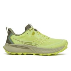 Buty do Trail Saucony Peregrine 15 Żółte Damskie. Zielone obuwie sportowe damskie Saucony, bez wzorów, bez zapięcia. W wyprzedaży za 573.50 zł.