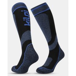 Uniseksowe skarpetki narciarskie do kolan Kilpi ANXO-U. Niebieskie skarpetki damskie Kilpi, bez wzorów. Za 153.53 zł.