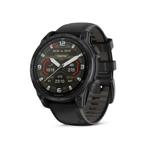 Garmin Tactix 8 47mm AMOLED Black. Czarne zegarki sportowe Garmin, bez wzorów. Za 6,344.99 zł.