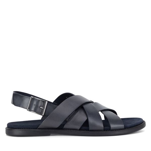 Sandały GINO ROSSI. Niebieskie sandały męskie Gino Rossi, bez wzorów, bez zapięcia. Za 174.99 zł.