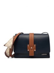 Lasocki Torebka CEO-LSK-L-008-09 Granatowy. Niebieskie listonoszki damskie Lasocki, bez wzorów, z materiału, bez dodatków. Za 169.99 zł.