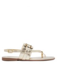 REPLAY Sandały GWF6Q.000.C0005S Złoty. Żółte sandały damskie Replay, bez wzorów, ze skóry, bez obcasa, na płaskiej podeszwie, bez zapięcia. Za 399.99 zł.