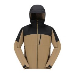 Kurtka softshell męska MT900 Windwarm. Brązowe kurtki męskie FORCLAZ, l, bez wzorów, z polaru, bez kaptura, trekkingowe. Za 349.99 zł.