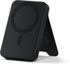 Satechi OntheGo Powerbank 10K - magnetyczny powerbank z podstawką 10k mAh kompatybilny z MagSafe i Qi2 (black). Czarne powerbanki Satechi. Za 304.95 zł.