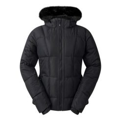 Kurtka Narciarska Damska Glamourize VI. Czarne kurtki sportowe damskie Dare 2B, na zimę, bez wzorów, bez ramiączek, bez kaptura, narciarskie. Za 586.99 zł.