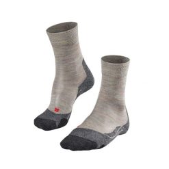 Skarpetki damskie Falke TK2 Melange. Szare skarpetki damskie Falke, bez wzorów, z materiału. Za 161.50 zł.